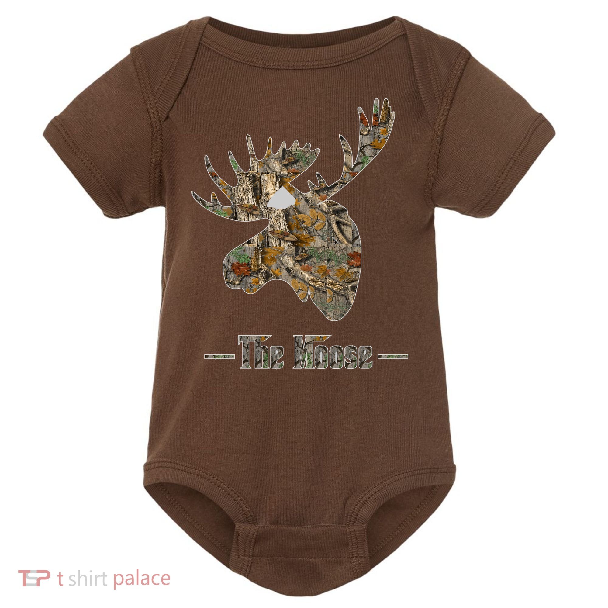 The Moose Camouflage Baby Bodysuit