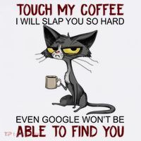 Touch My Coffee I Will Slap You So Hard Funny Cat Lover Gift Sweatshirt thumb 3