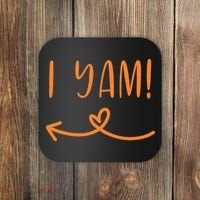 Thanksgiving Matching Couple Shes My Sweet Potato I Yam Set Coaster thumb 0