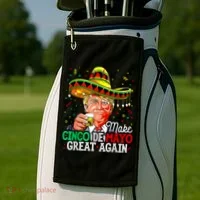 Trump Make Cinco De Mayo Great Again Golf Towel thumb 2