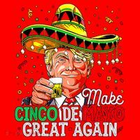 Trump Make Cinco De Mayo Great Again Santa Hat thumb 1