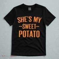 Thanksgiving Matching Couples She's My Sweet Potato I Yam T-Shirt thumb 5