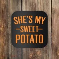 Thanksgiving Matching Couples She's My Sweet Potato I Yam Coaster thumb 0