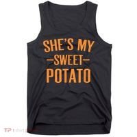 Thanksgiving Matching Couples She's My Sweet Potato I Yam Tank Top thumb 0