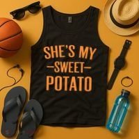 Thanksgiving Matching Couples She's My Sweet Potato I Yam Tank Top thumb 4