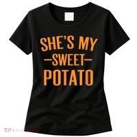 Thanksgiving Matching Couples She's My Sweet Potato I Yam Women's T-Shirt thumb 0