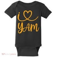 Thanksgiving Matching Couples She's My Sweet Potato I Yam Baby Bodysuit thumb 0