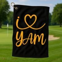 Thanksgiving Matching Couples She's My Sweet Potato I Yam Golf Towel thumb 1