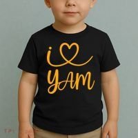 Thanksgiving Matching Couples She's My Sweet Potato I Yam Toddler T-Shirt thumb 2