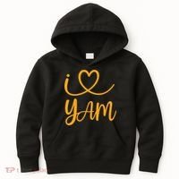 Thanksgiving Matching Couples She's My Sweet Potato I Yam Kids Hoodie thumb 0