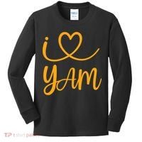 Thanksgiving Matching Couples She's My Sweet Potato I Yam Kids Long Sleeve Shirt thumb 0