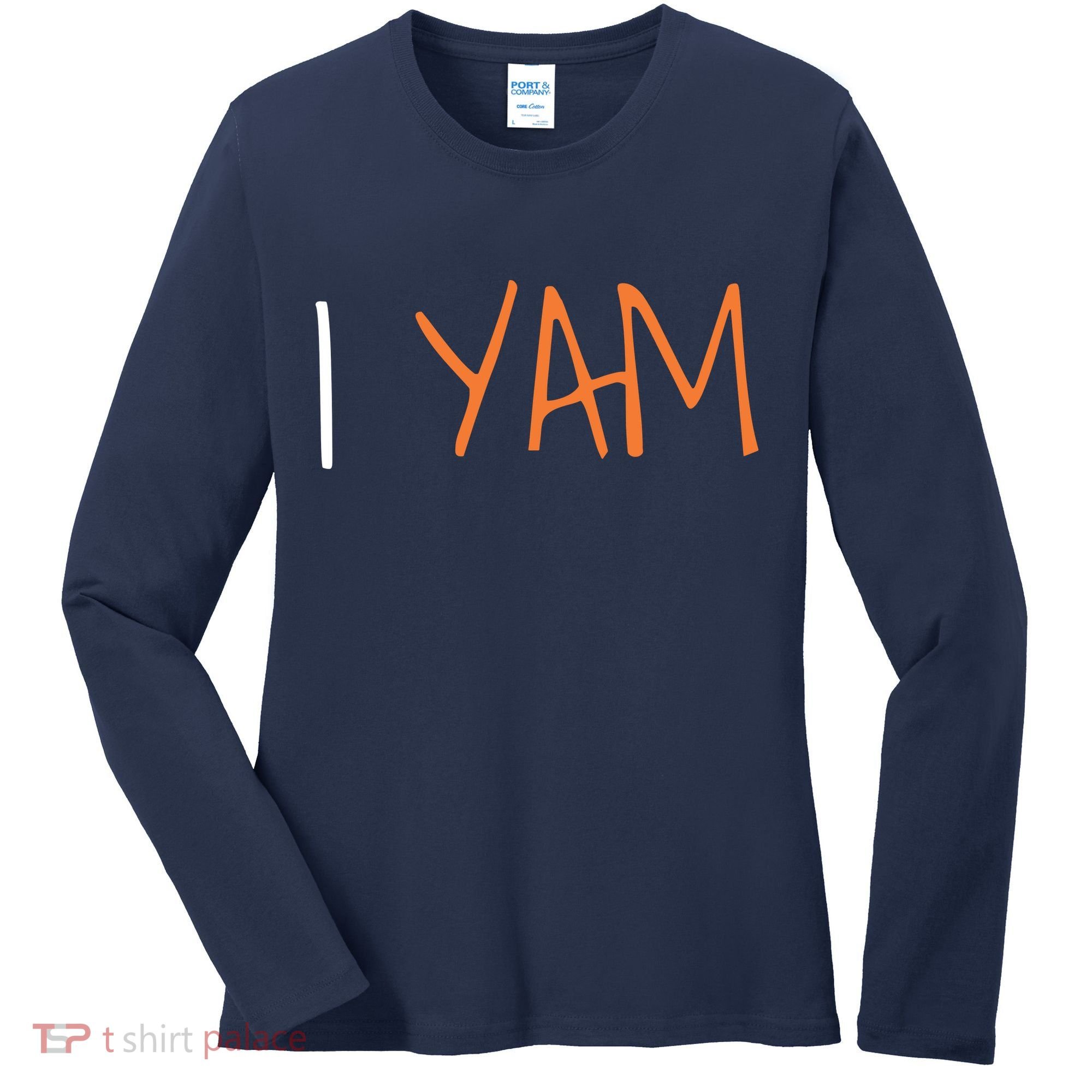 Thanksgiving Matching Couples She's My Sweet Potato I Yam Women's Long Sleeve Shirt