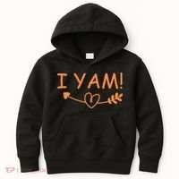 Thanksgiving Matching Couples She's My Sweet Potato I Yam Kids Hoodie thumb 0