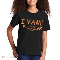 Thanksgiving Matching Couples She's My Sweet Potato I Yam Kids T-Shirt thumb 2