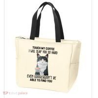 Touch My Coffee I Will Slap You So Hard Cat Coffee Lovers Tote Bag thumb 3