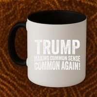 Trump Making Common Sense Common Again Coffee Mug thumb 2