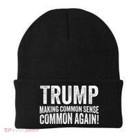 Trump Making Common Sense Common Again Beanie thumb 0