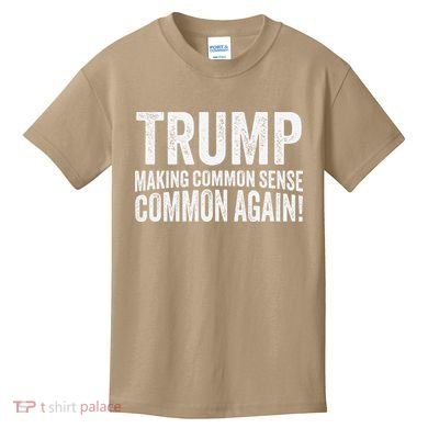 Trump Making Common Sense Common Again Kids T-Shirt