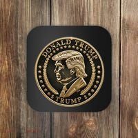 $Trump Meme Coin President Donald Trump Coaster thumb 0