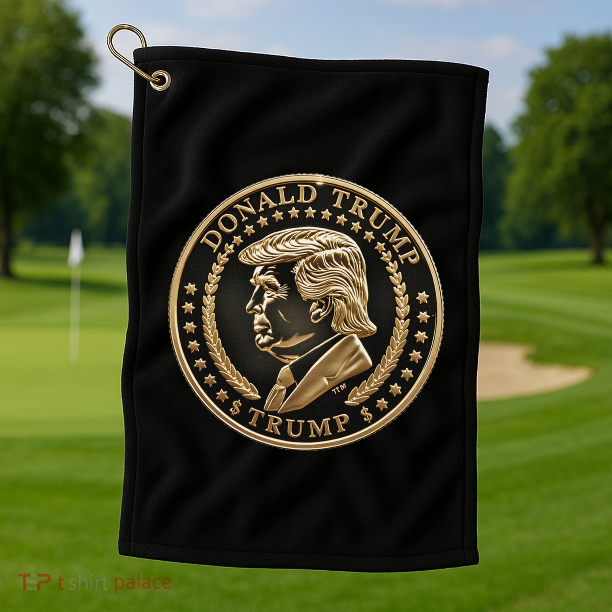 $Trump Meme Coin President Donald Trump Golf Towel