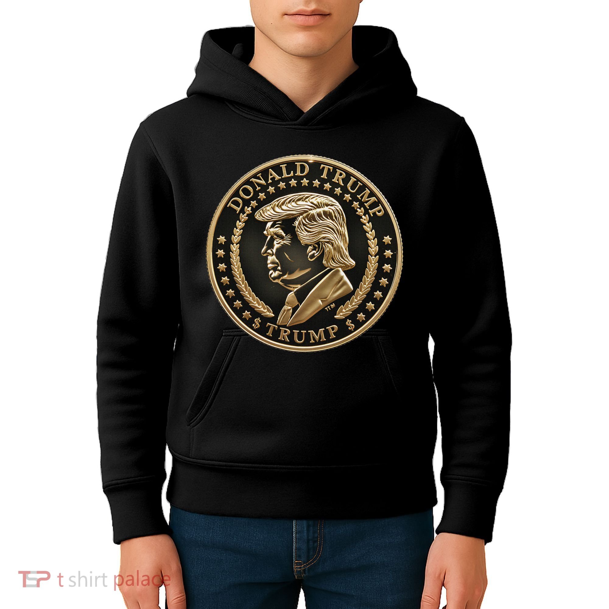 $Trump Meme Coin President Donald Trump Kids Hoodie