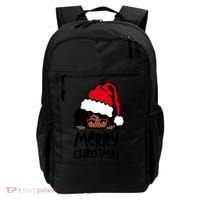 That Melanin Christmas Mrs Claus Santa Black Peeking Claus Cool Gift Backpack thumb 0