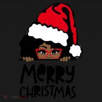 That Melanin Christmas Mrs Claus Santa Black Peeking Claus Cool Gift Pajama Set thumb 2