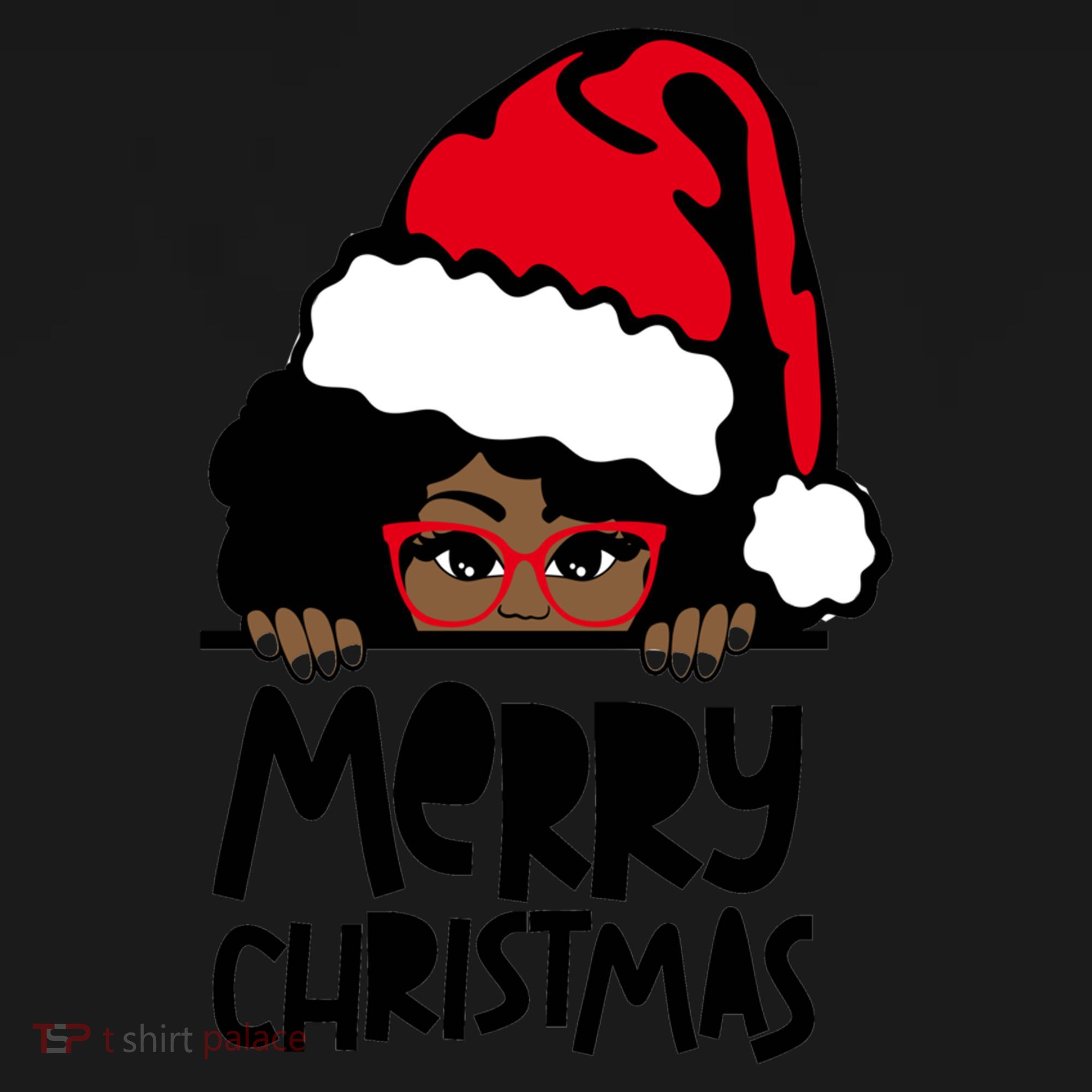 That Melanin Christmas Mrs Claus Santa Black Peeking Claus Cool Gift Ornament