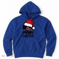 That Melanin Christmas Mrs Claus Santa Black Peeking Claus Cool Gift Hoodie thumb 0
