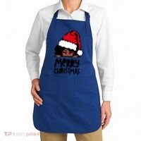 That Melanin Christmas Mrs Claus Santa Black Peeking Claus Cool Gift Apron thumb 2