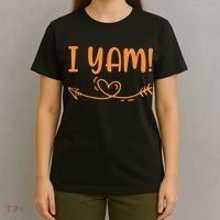 Thanksgiving Matching Couple SheS My Sweet Potato I Yam Set T-Shirt thumb 4