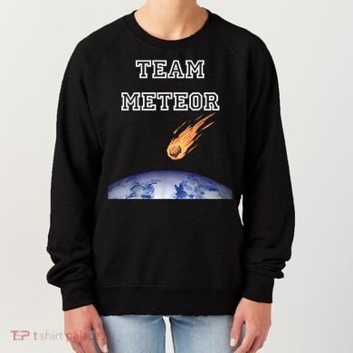 Team Meteor Crashing Into Planet Women's Sweatshirt