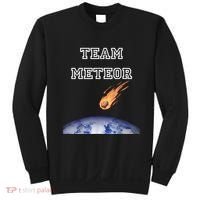 Team Meteor Crashing Into Planet Sweatshirt thumb 0