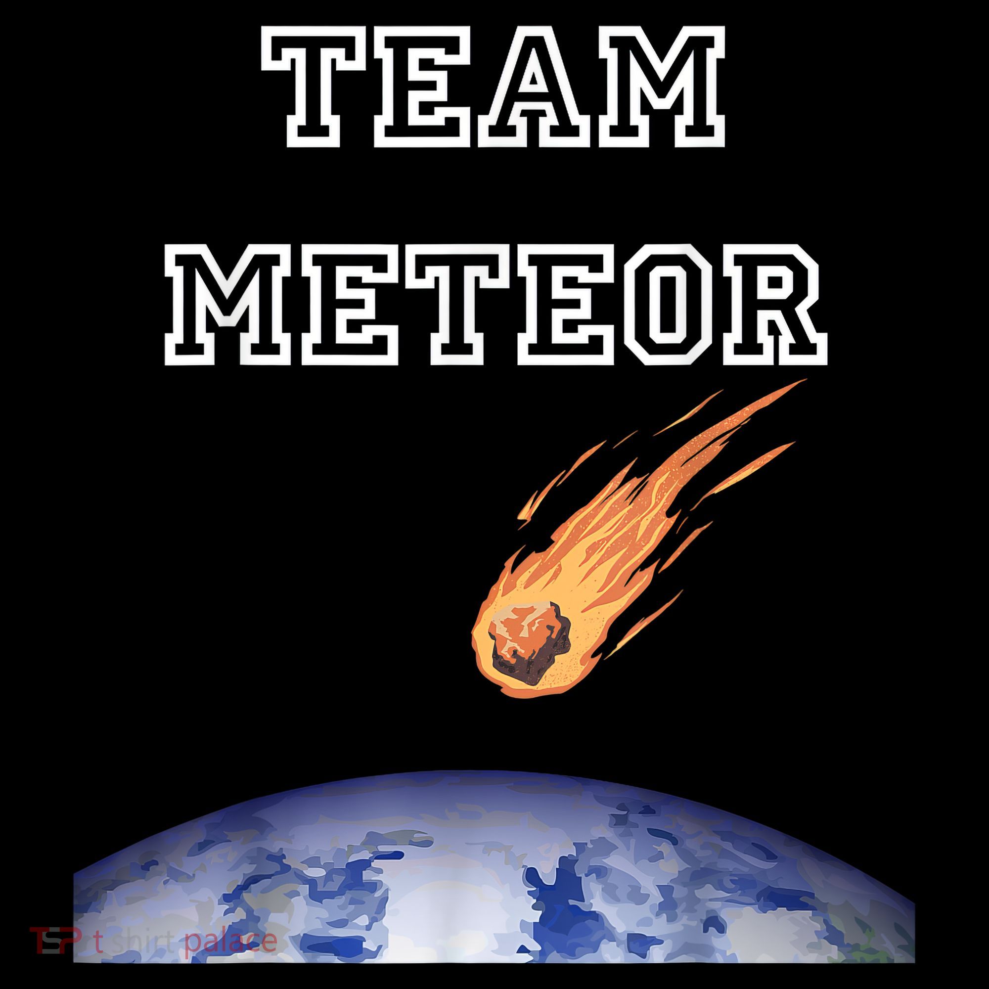 Team Meteor Crashing Into Planet Women's Hoodie