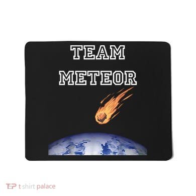 Team Meteor Crashing Into Planet Mousepad