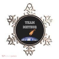 Team Meteor Crashing Into Planet Ornament thumb 0