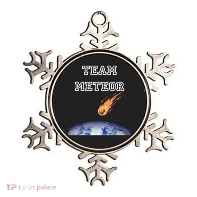 Team Meteor Crashing Into Planet Ornament