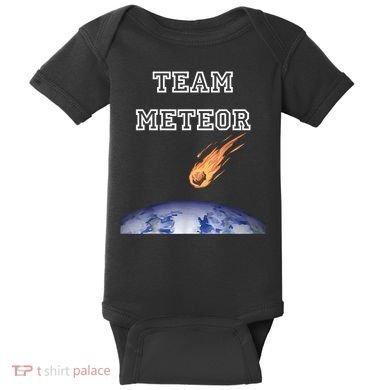 Team Meteor Crashing Into Planet Baby Bodysuit