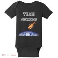 Team Meteor Crashing Into Planet Baby Bodysuit thumb 0