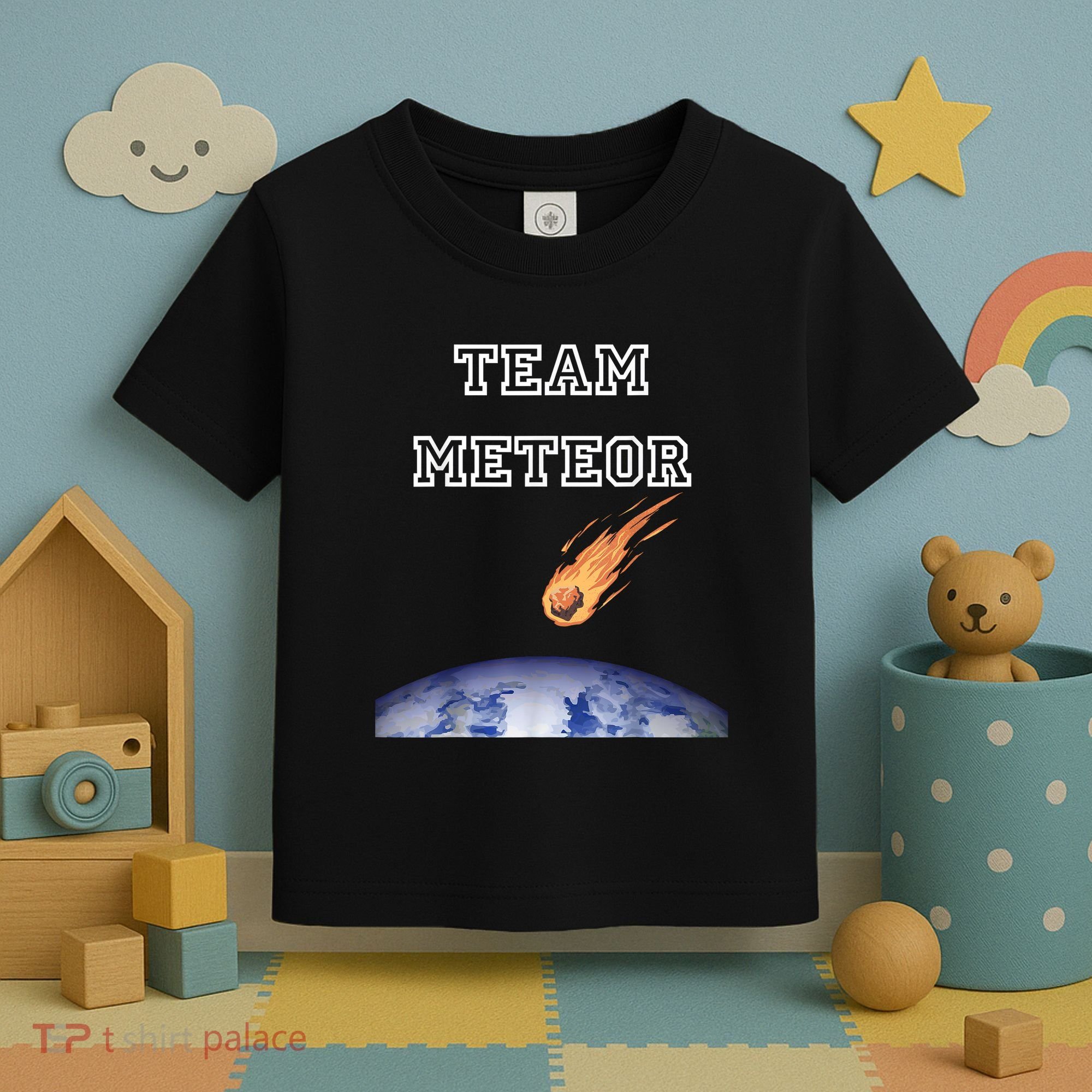 Team Meteor Crashing Into Planet Toddler T-Shirt