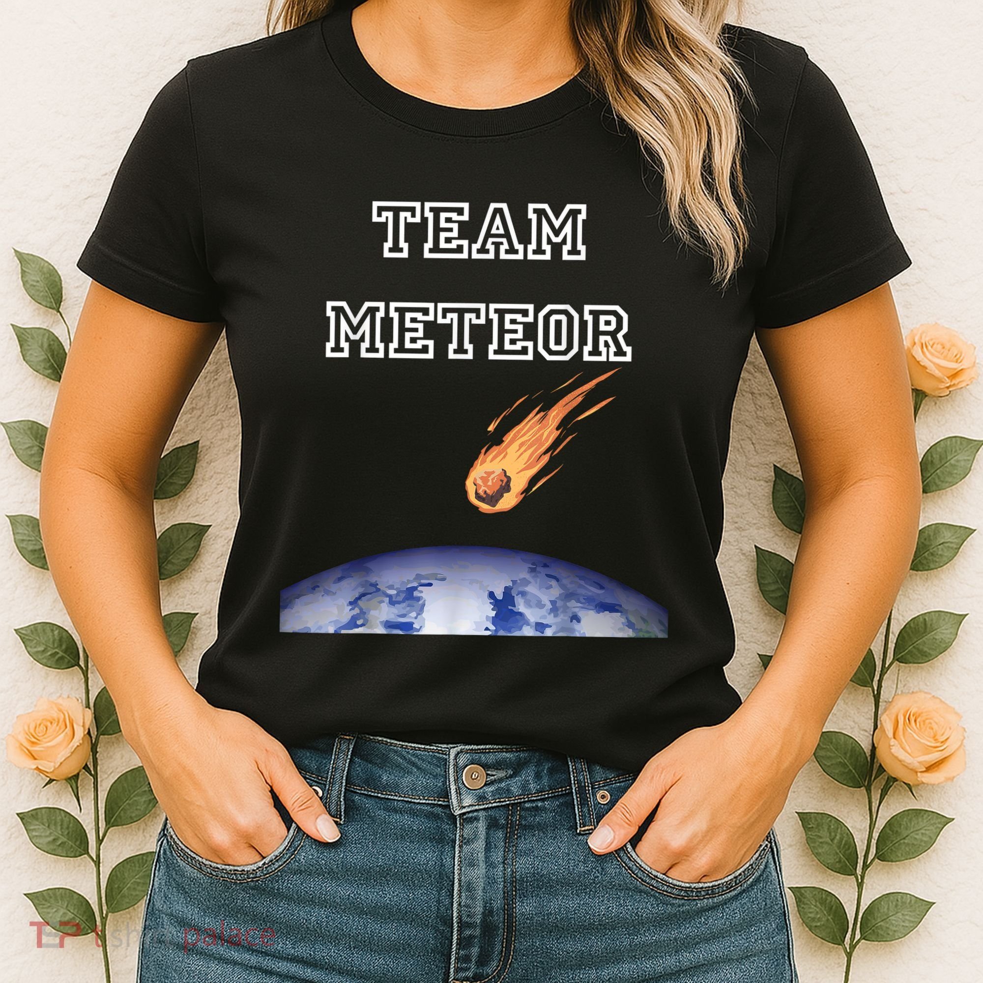 Team Meteor Crashing Into Planet Women's T-Shirt
