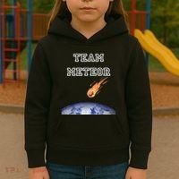 Team Meteor Crashing Into Planet Kids Hoodie thumb 3