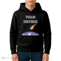 Team Meteor Crashing Into Planet Kids Hoodie thumb 4