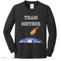 Team Meteor Crashing Into Planet Kids Long Sleeve Shirt thumb 0