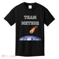 Team Meteor Crashing Into Planet Kids T-Shirt thumb 0