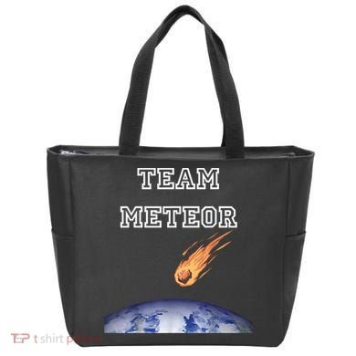 Team Meteor Crashing Into Planet Tote Bag