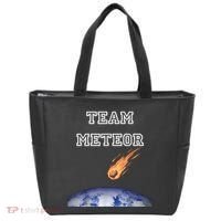 Team Meteor Crashing Into Planet Tote Bag thumb 0