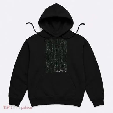 The Matrix Classic Coding Drop Poster Hoodie