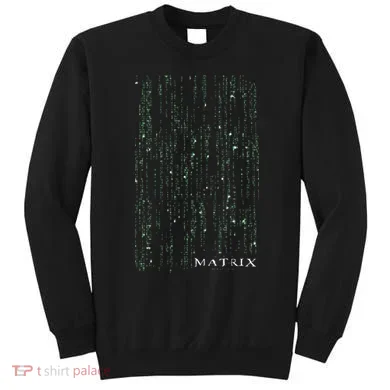 The Matrix Classic Coding Drop Poster Sweatshirt