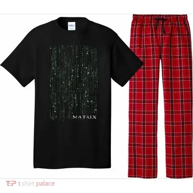 The Matrix Classic Coding Drop Poster Pajama Set